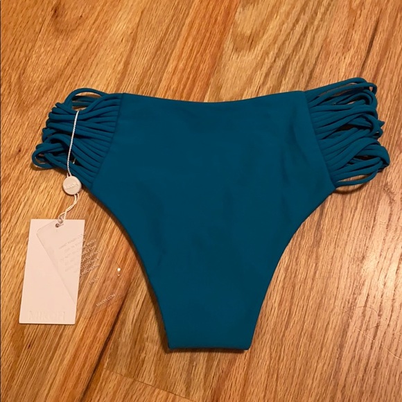 Mikoh NWT. Teal swim bottoms - Picture 2 of 3